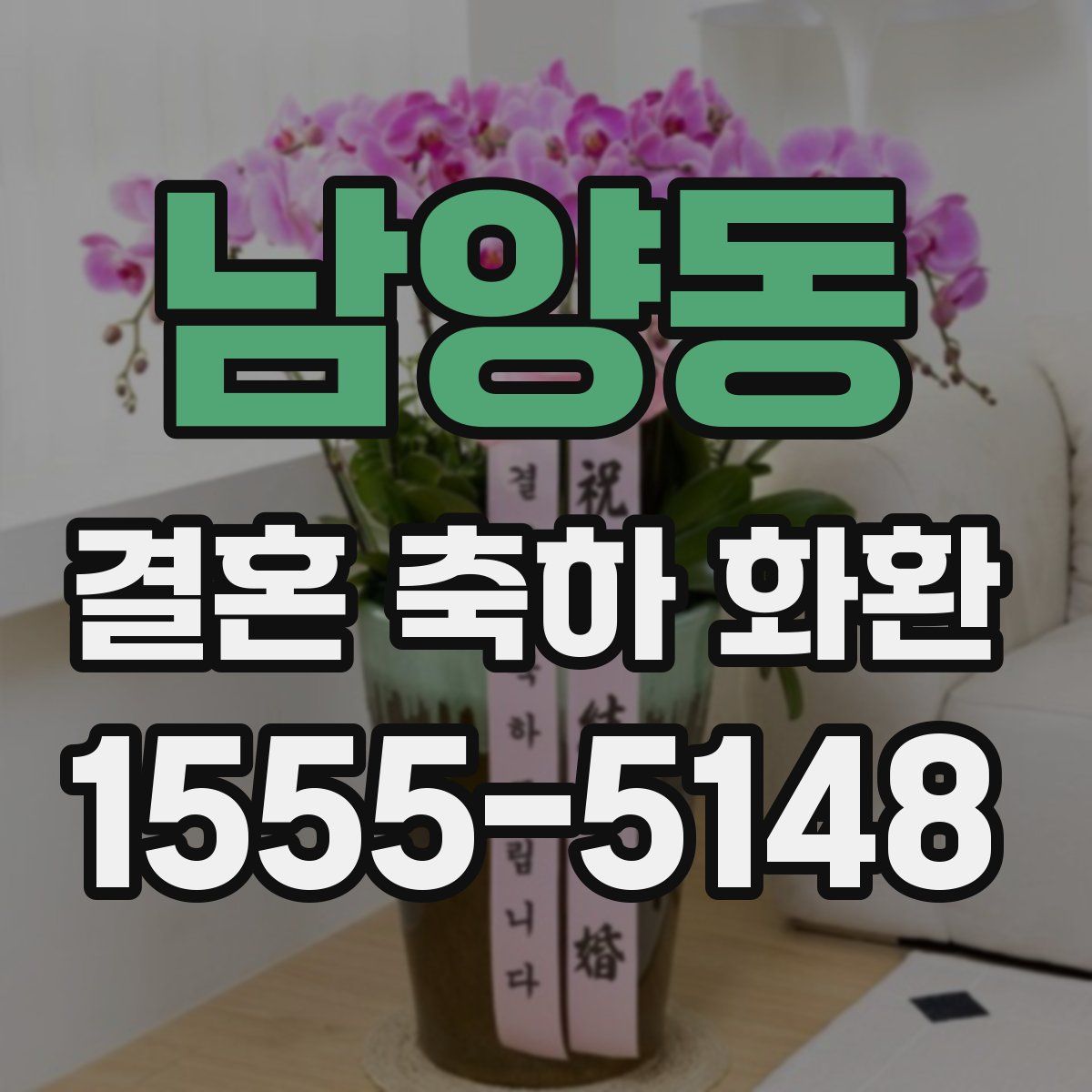 남양동 결혼 축하 화환