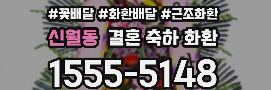 신월동 결혼 축하 화환