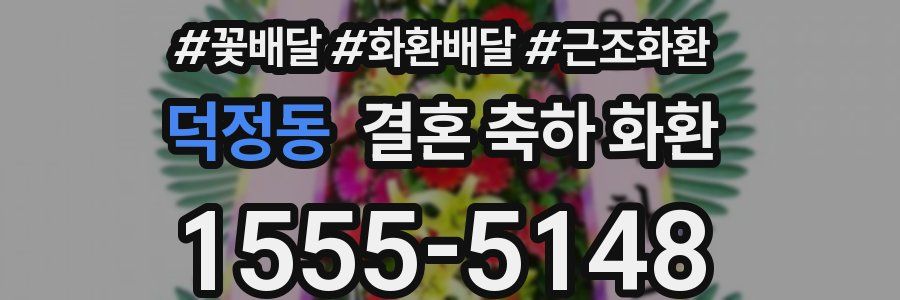 덕정동 결혼 축하 화환