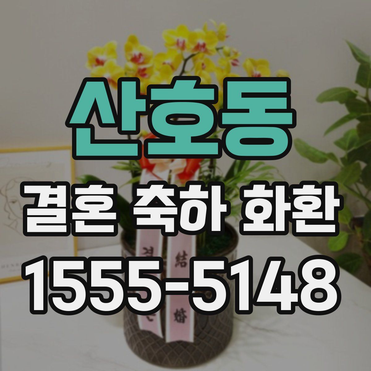 산호동 결혼 축하 화환