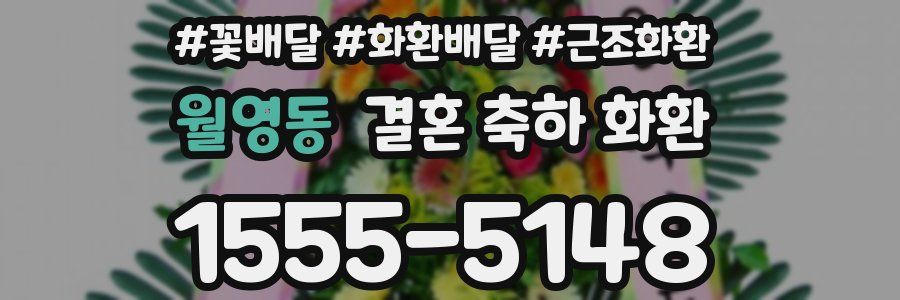 월영동 결혼 축하 화환