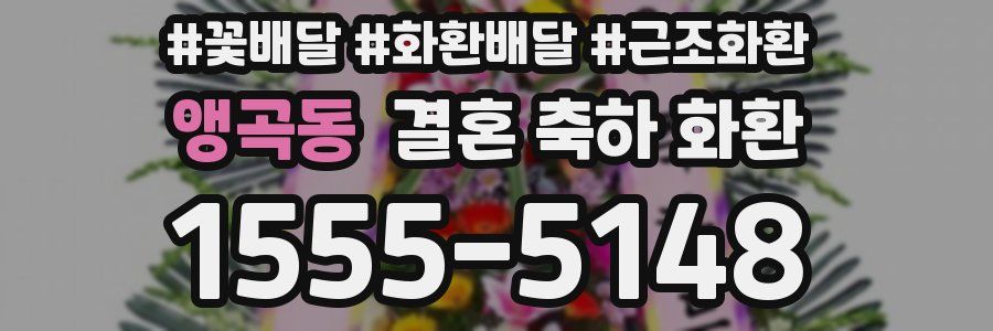 앵곡동 결혼 축하 화환