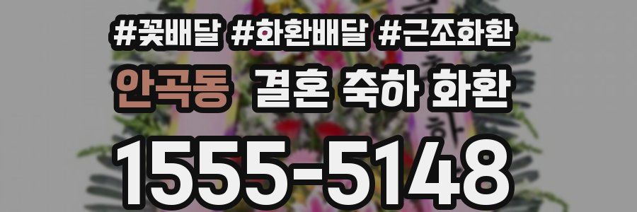 안곡동 결혼 축하 화환