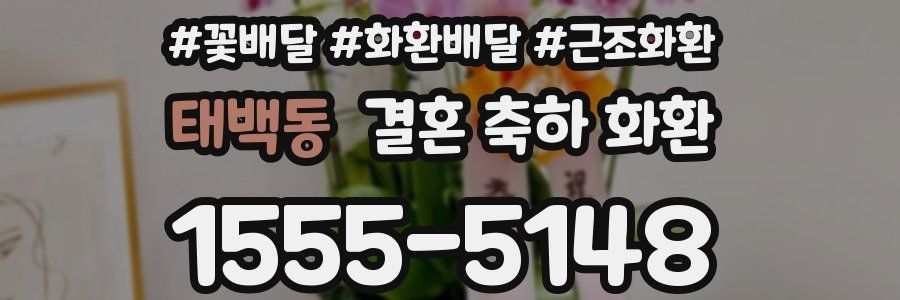 태백동 결혼 축하 화환
