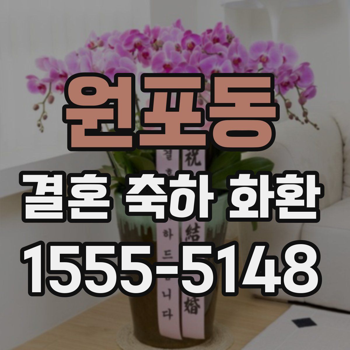 원포동 결혼 축하 화환