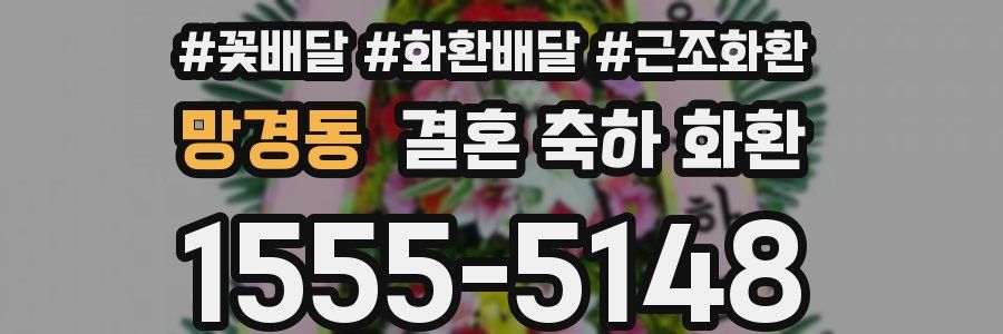 망경동 결혼 축하 화환