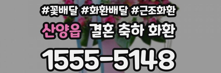 산양읍 결혼 축하 화환