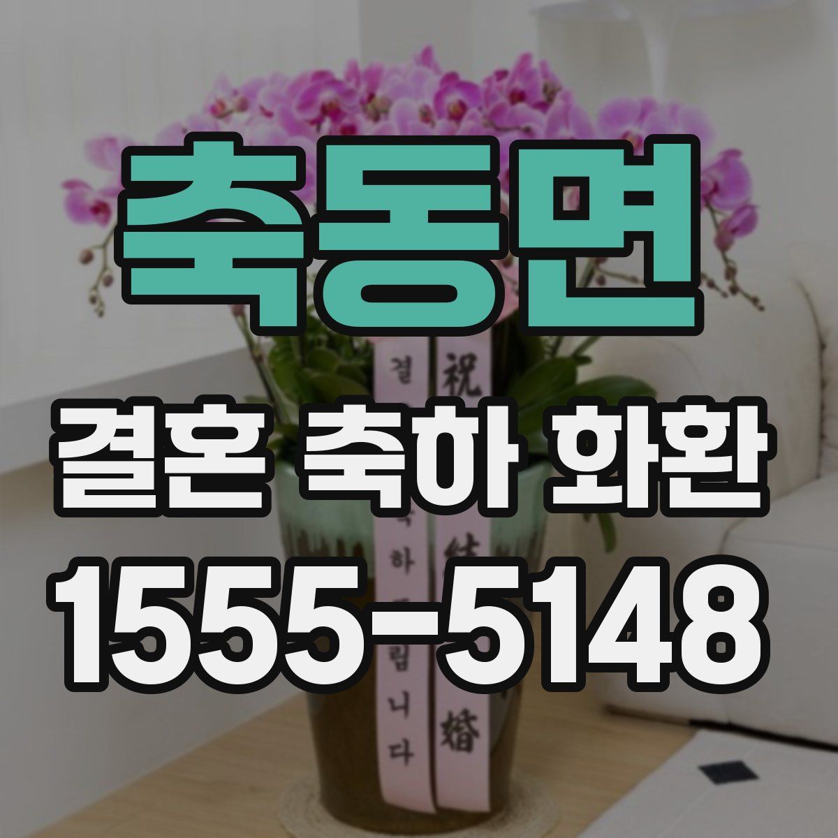 축동면 결혼 축하 화환