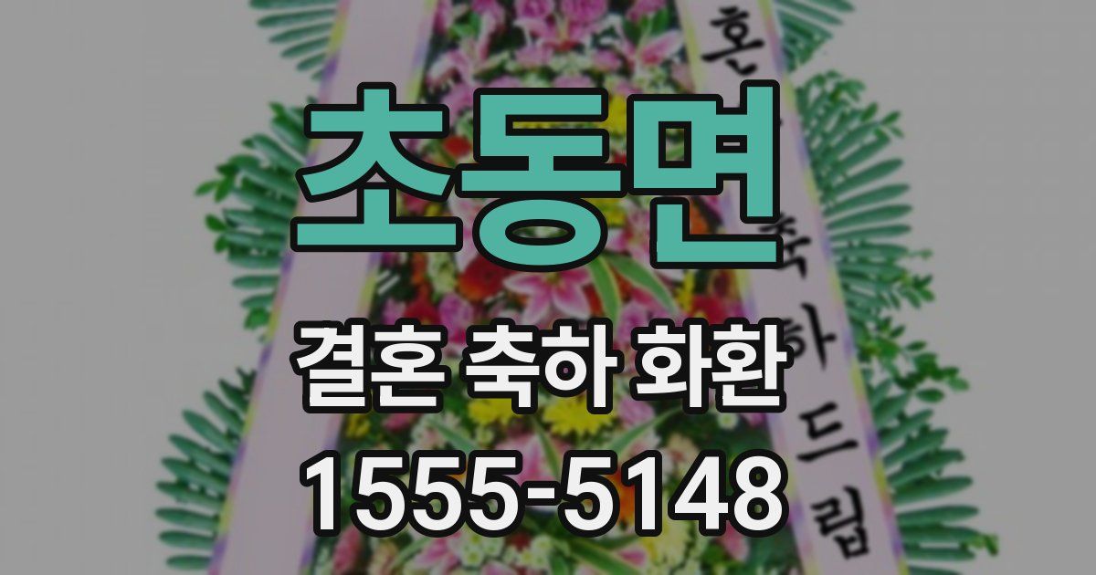 초동면 결혼 축하 화환