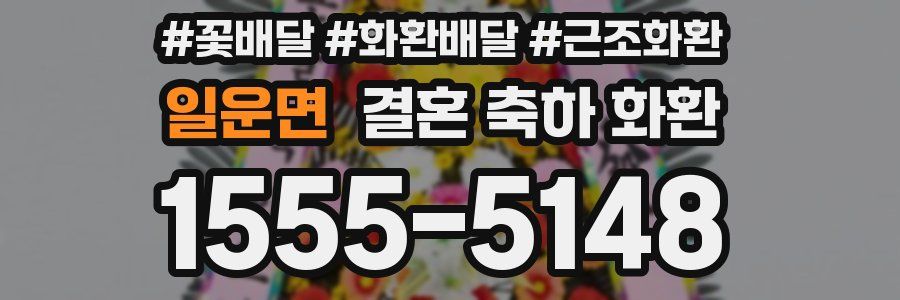 일운면 결혼 축하 화환