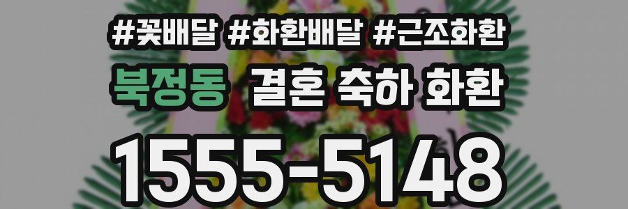 북정동 결혼 축하 화환