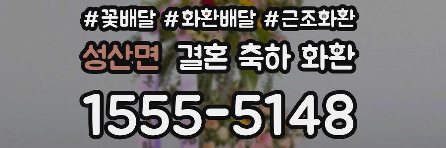 성산면 결혼 축하 화환