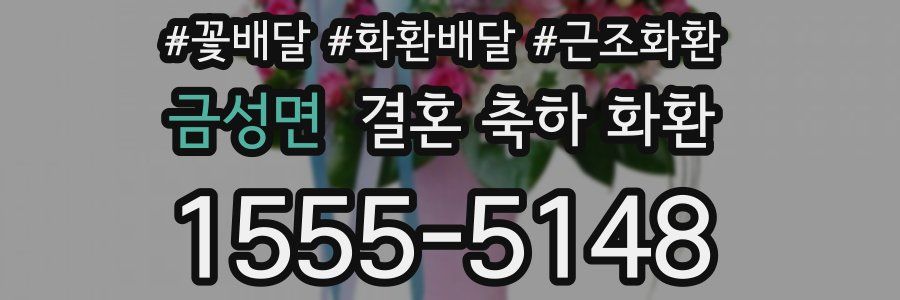 금성면 결혼 축하 화환
