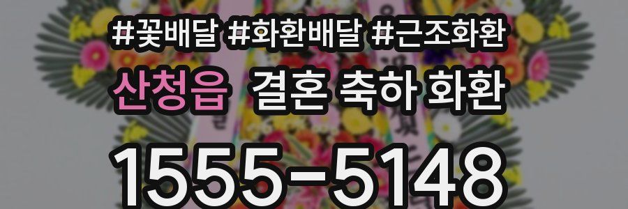산청읍 결혼 축하 화환