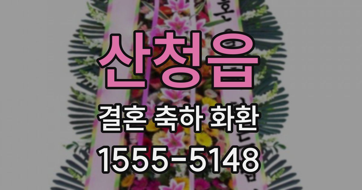 산청읍 결혼 축하 화환