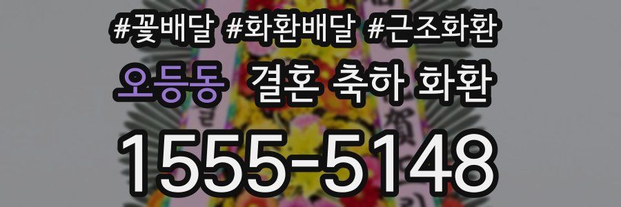 오등동 결혼 축하 화환