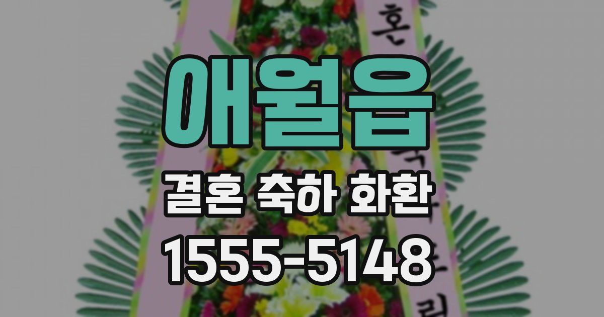 애월읍 결혼 축하 화환
