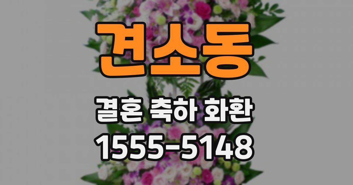 견소동 결혼 축하 화환