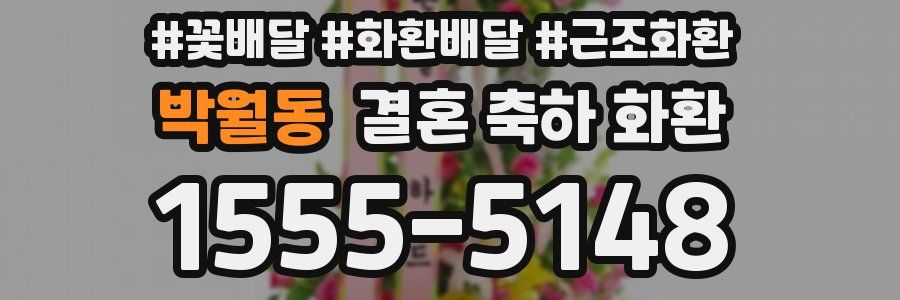 박월동 결혼 축하 화환