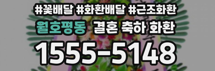 월호평동 결혼 축하 화환