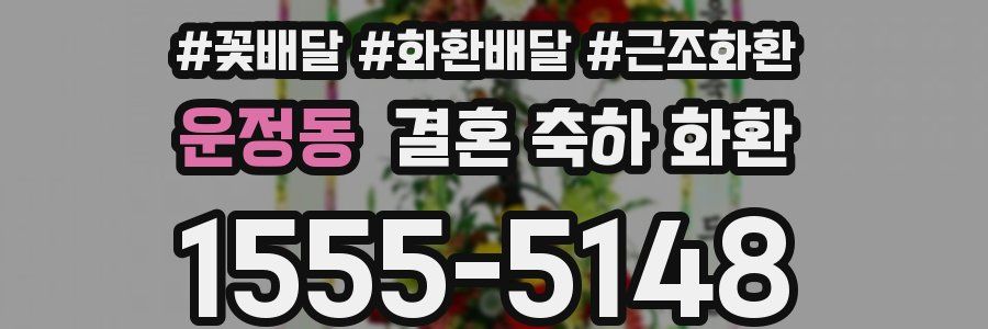 운정동 결혼 축하 화환