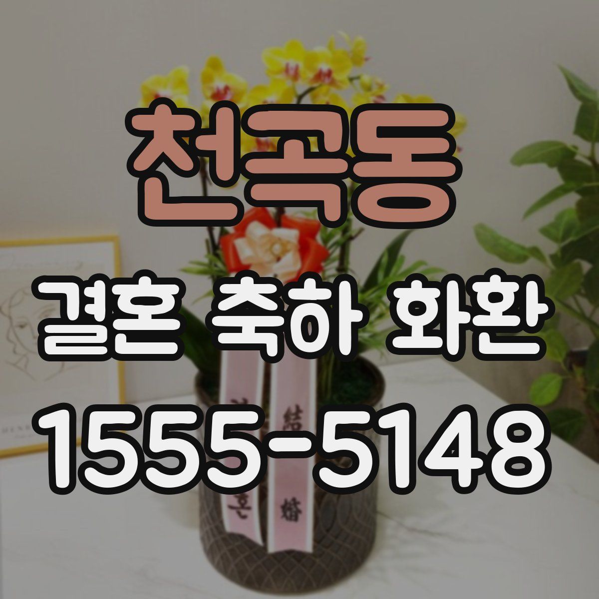 천곡동 결혼 축하 화환