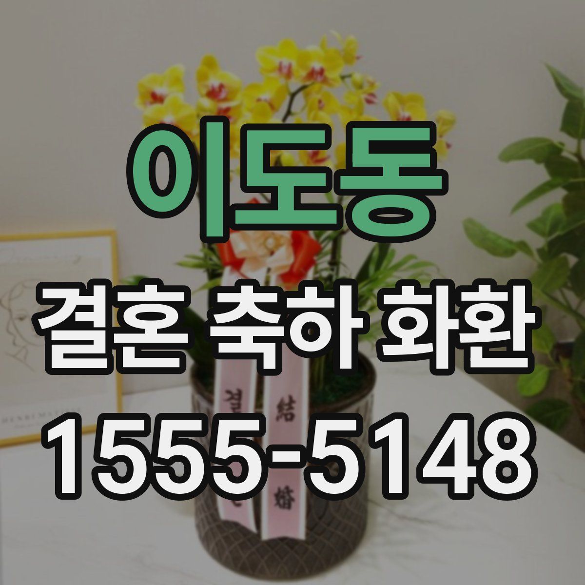 이도동 결혼 축하 화환