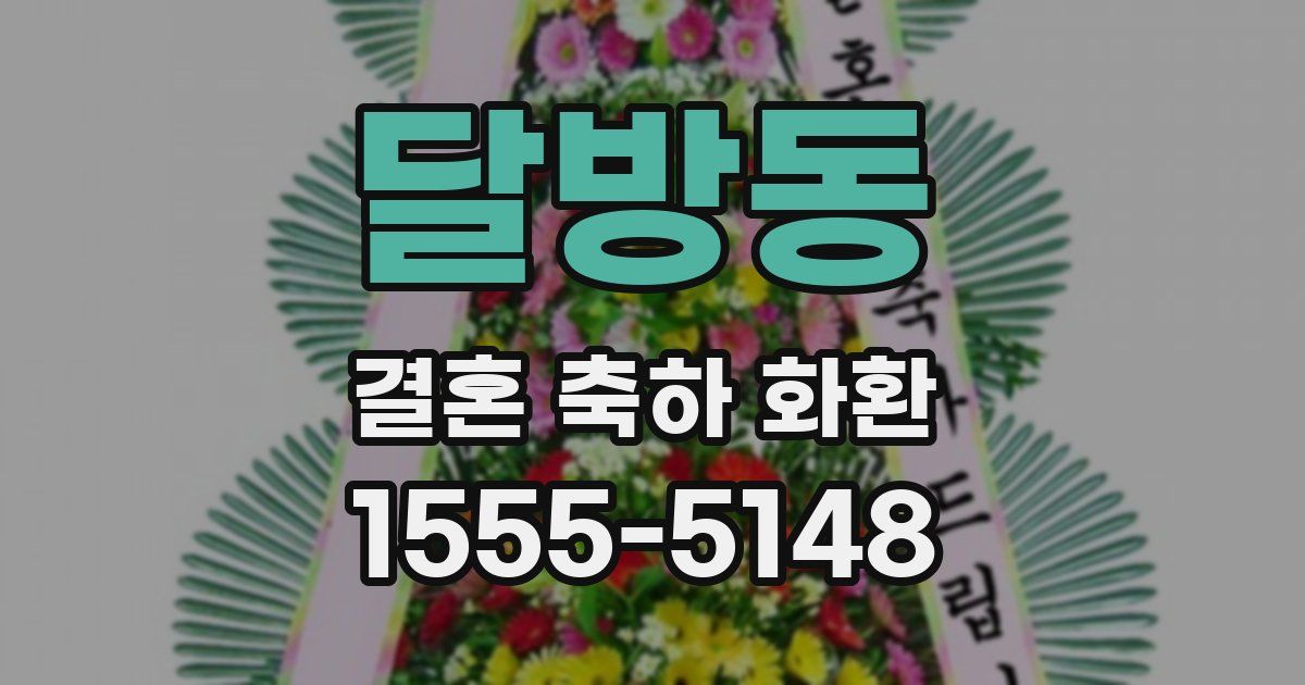달방동 결혼 축하 화환