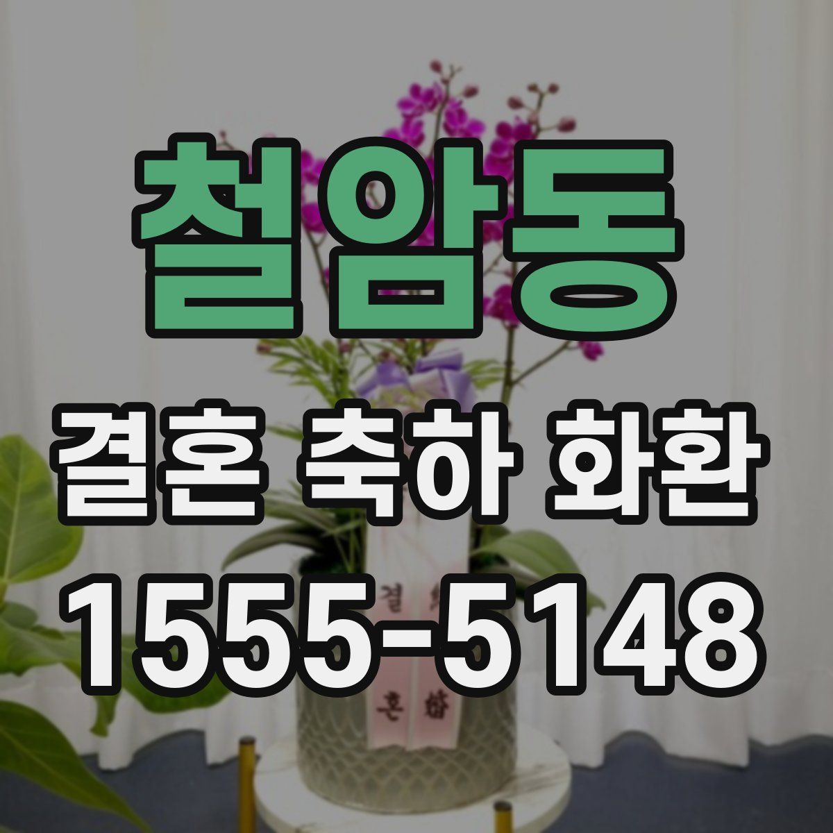 철암동 결혼 축하 화환