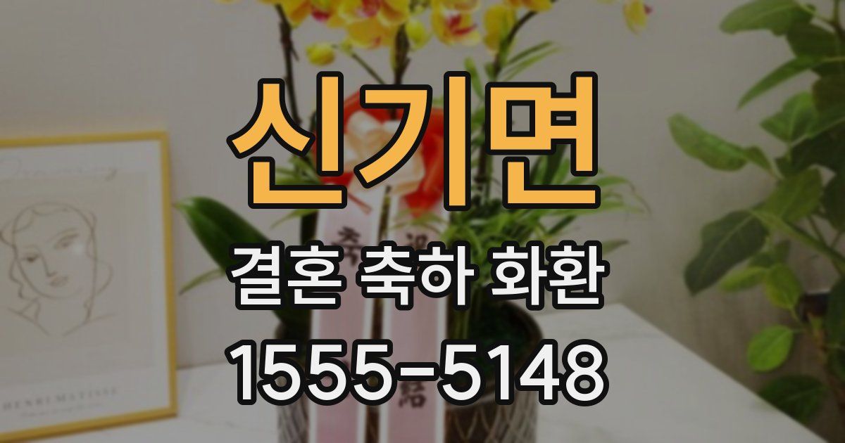 신기면 결혼 축하 화환