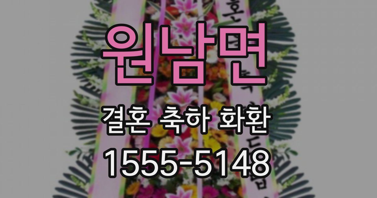 원남면 결혼 축하 화환