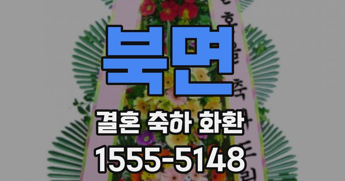 북면 결혼 축하 화환