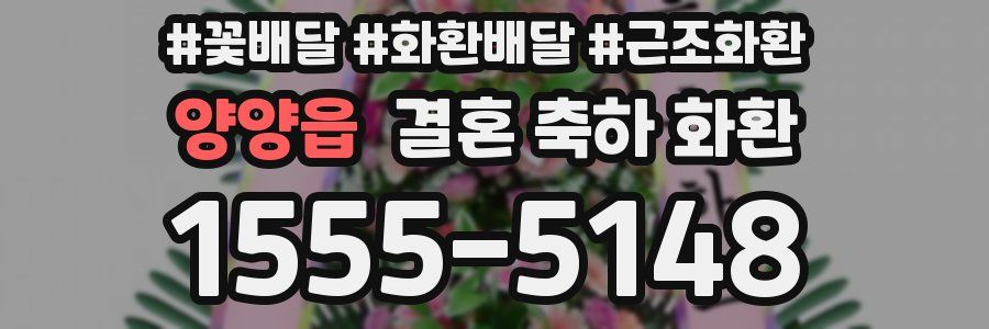 양양읍 결혼 축하 화환