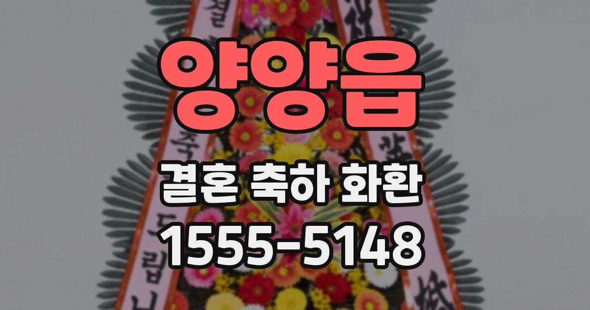 양양읍 결혼 축하 화환