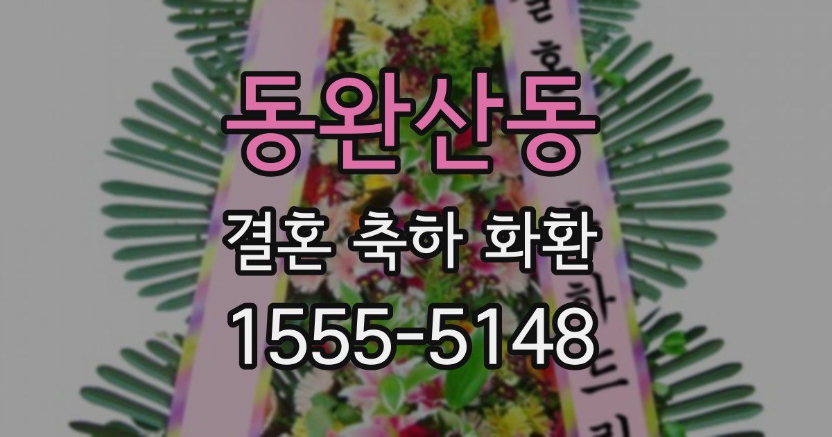 동완산동 결혼 축하 화환