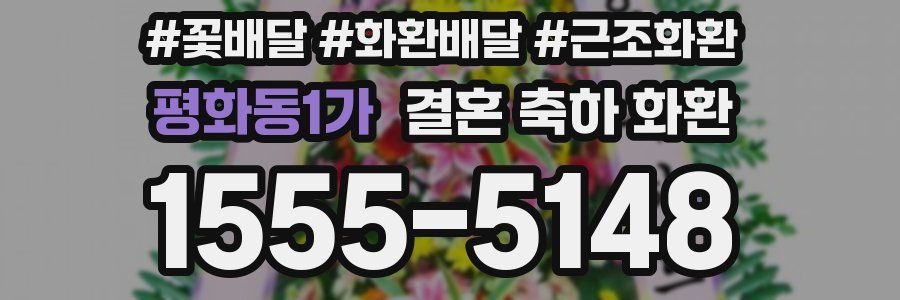 평화동1가 결혼 축하 화환