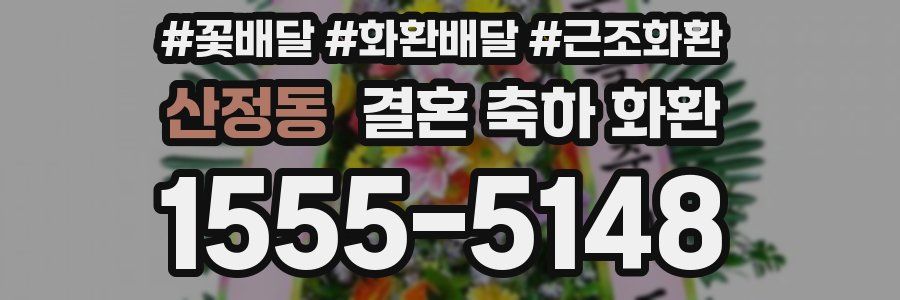산정동 결혼 축하 화환