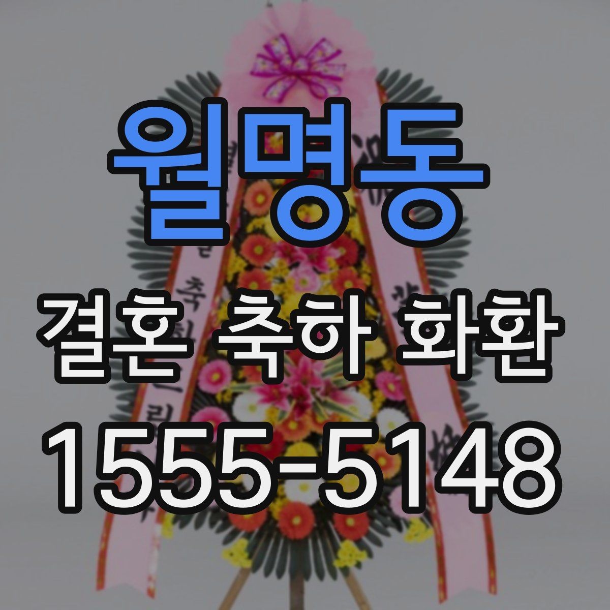 월명동 결혼 축하 화환 문구 길이 조절하는 기준