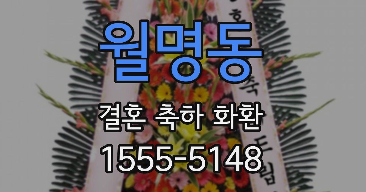 월명동 결혼 축하 화환