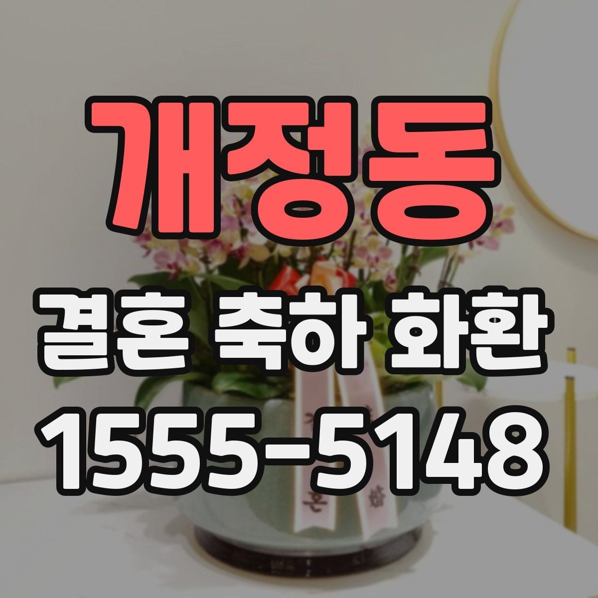 개정동 결혼 축하 화환 적정 크기 고르는 기준