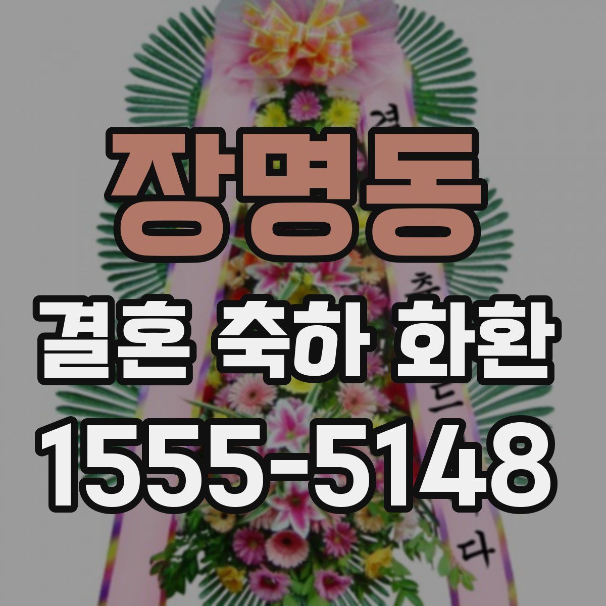 장명동 결혼 축하 화환