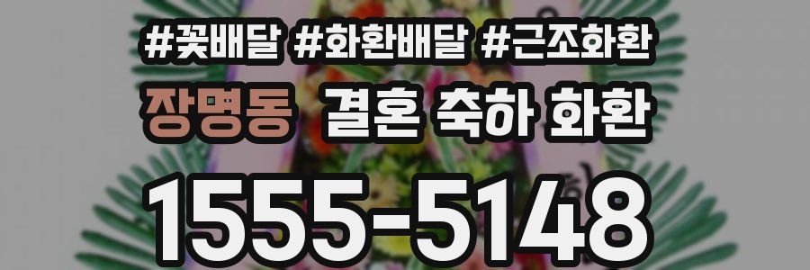 장명동 결혼 축하 화환