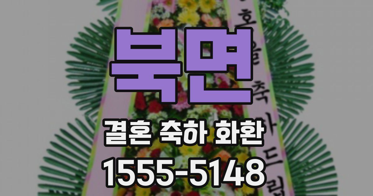 북면 결혼 축하 화환