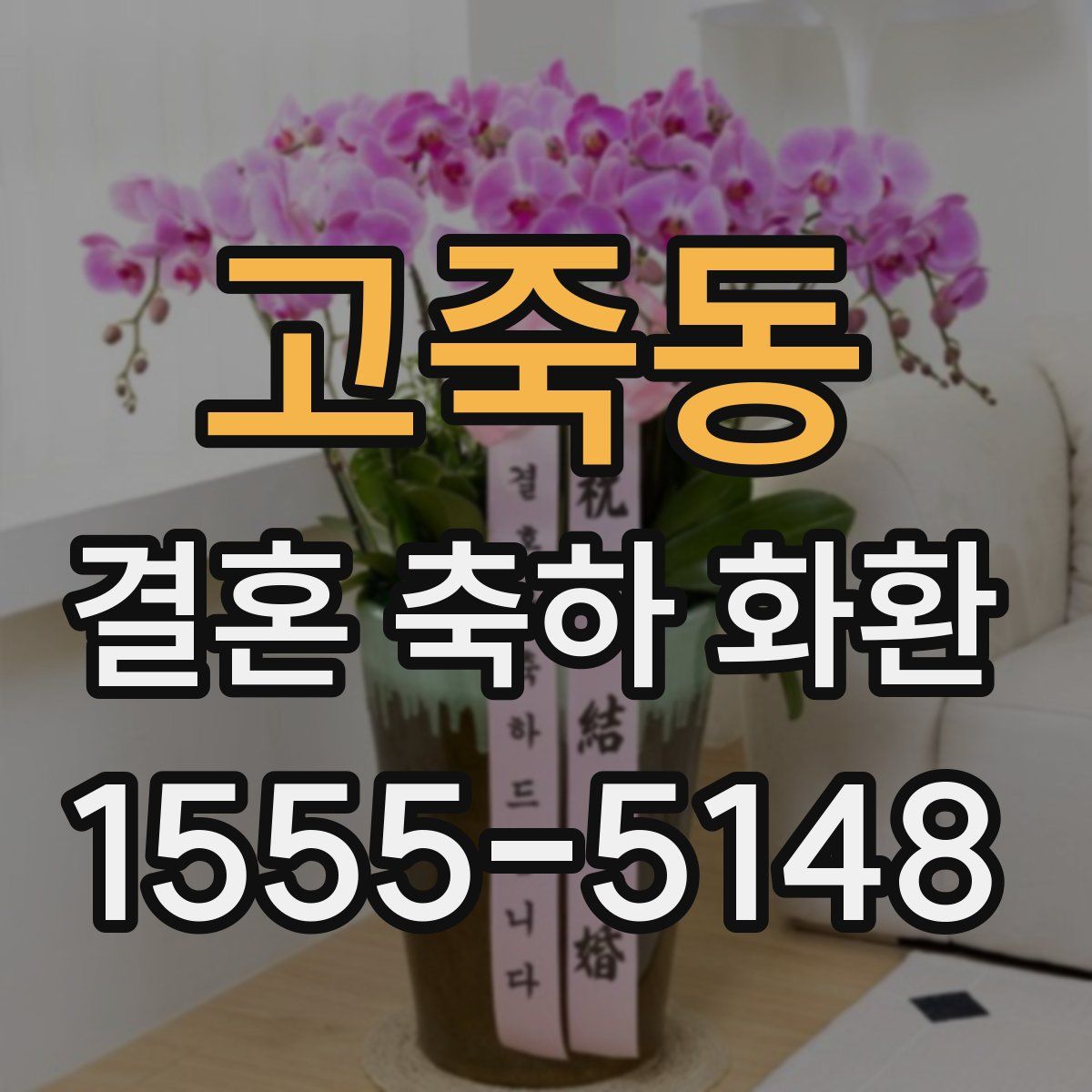 고죽동 결혼 축하 화환