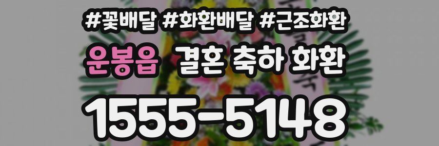 운봉읍 결혼 축하 화환