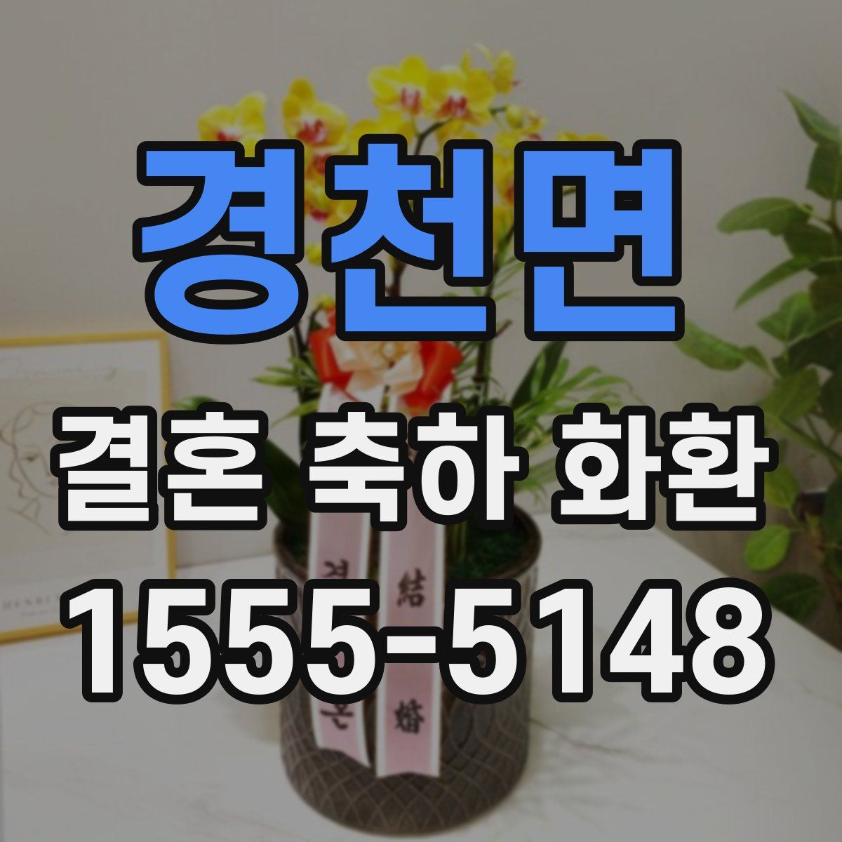 경천면 결혼 축하 화환