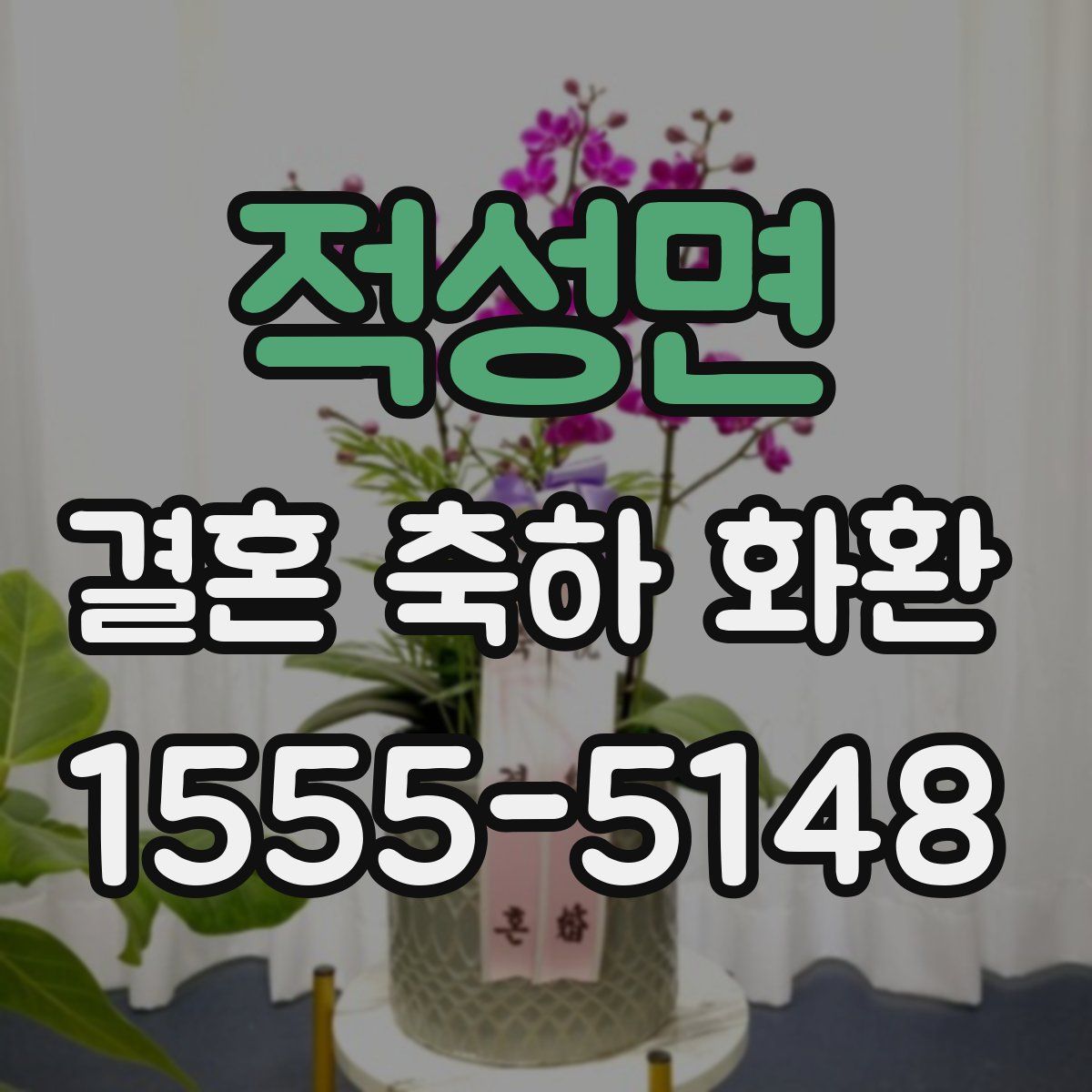 적성면 결혼 축하 화환