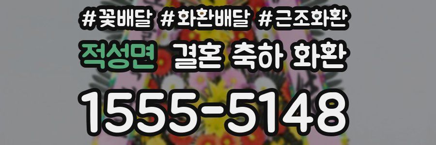 적성면 결혼 축하 화환