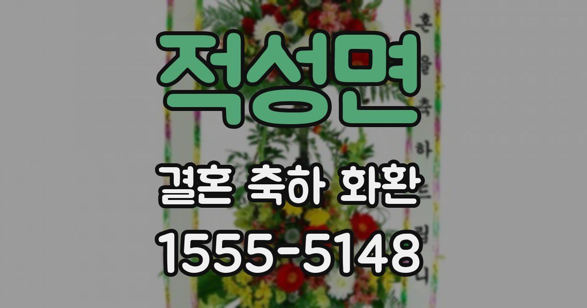 적성면 결혼 축하 화환