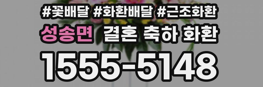 성송면 결혼 축하 화환
